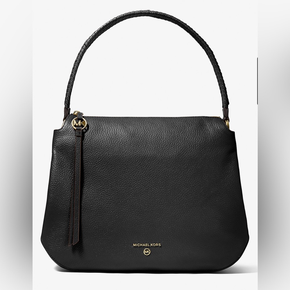 Michael Kors Black & Gold Grand Large Shoulder Bag